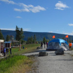 The day I left Whitehorse was the start of the Yukon River Quest Race. 444 miles on the water. This is the finish line.