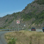 No left turn. First thing in the morning. I decided to go with the flow and make the tight right turn.