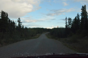 No lane markings makes the road feel narrower