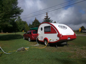 Trailer all hooked up to services