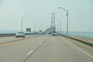 Crossing the bridge