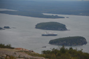 Cruise ship passing through